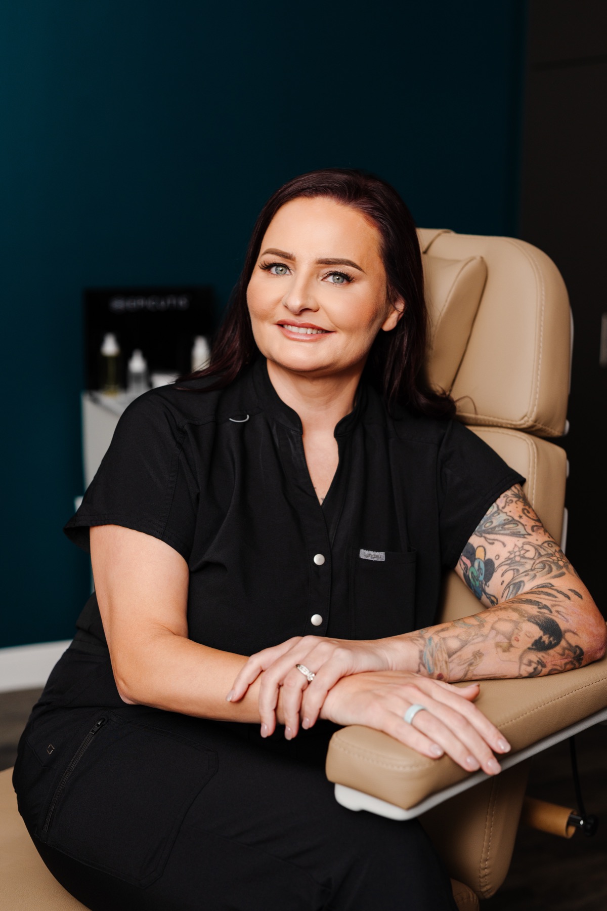 Sarah Sanchez in the treatment room